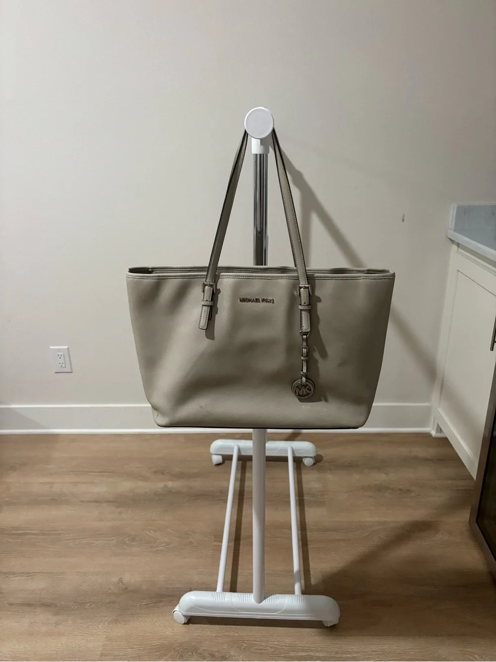 Michael Kors Taupe Saffiano Leather Tote